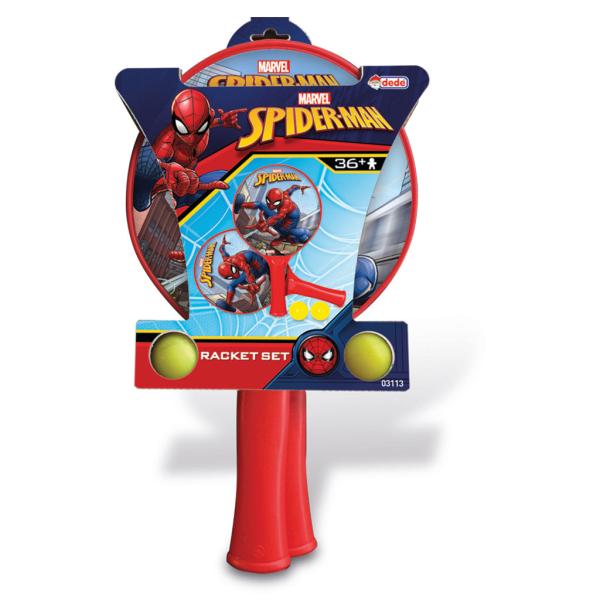 Set de 2 Raquetas de Playa con Bola de SpiderMan 3a+