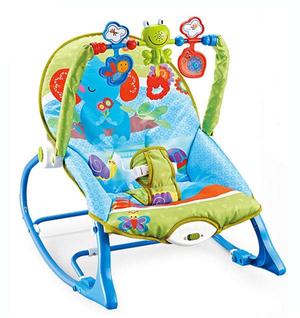 Silla Mecedora Vibradora Musical Rana 18Kg Max 0m+ (69826)