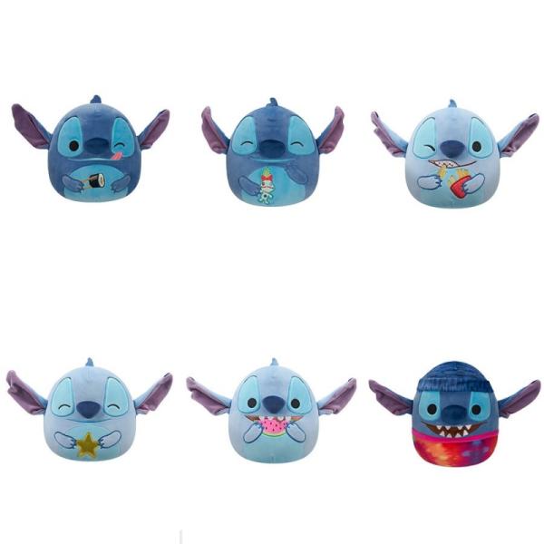 Peluches Squishmallows Disney Stitch 3a+( Surtido de 6 - Se venden por separado)