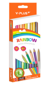 Lapiz Color Y-Plus 12 Largo Jumbo Pastel Traing
