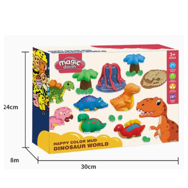 Set De Dinosaurios de Plasticina 3a+