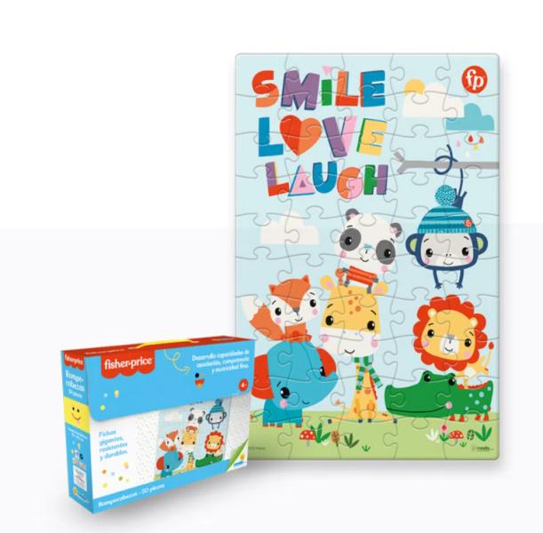 Fisher Price /  Rompecabezas Fichas Gigantes 50Pzs 4a+