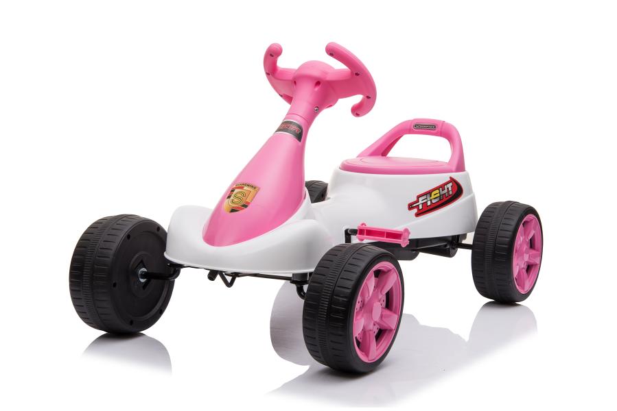 Go-Kart Rosado llantas de Plástico 3a+ 30kg Max