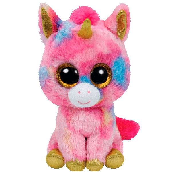 Peluche Beannie Boss Unicornio Fantasía Mediano 3a+