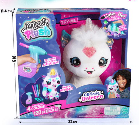 Peluche de Unicornio para Personalizar con 100 Plantillas 6a+
