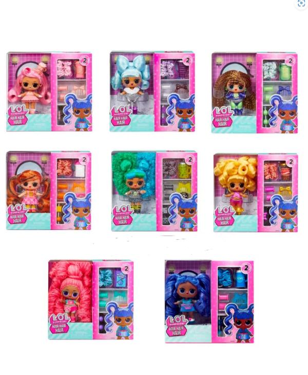 Muñeca L.O.L Sorprise Hair Hair Hair Serie 2 / 3a+ ( Surtido de 8 Se venden por separado )