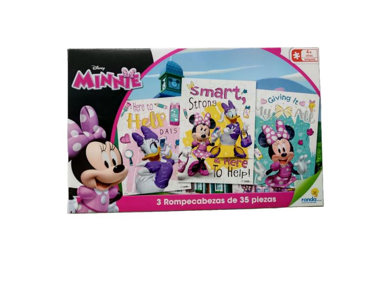 Rompecabezas 3 x 35 Pzs Disney Minnie 4a+
