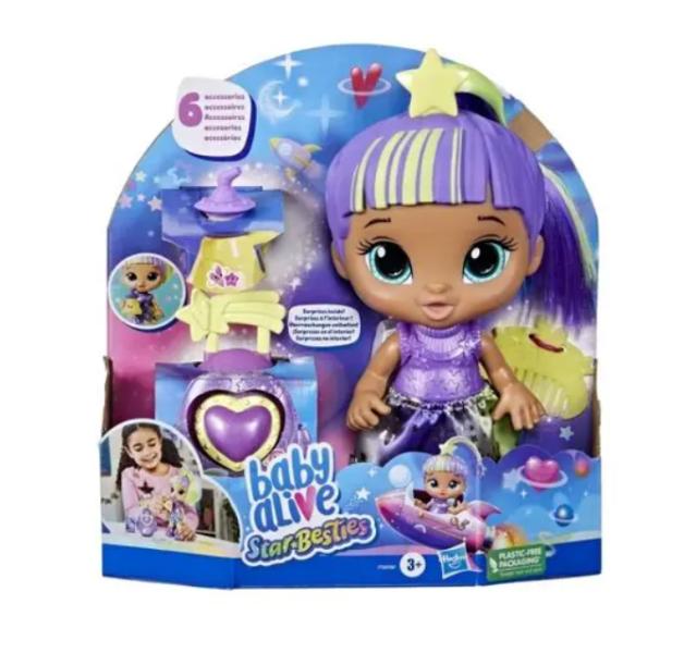 Muñeca Baby Alive Mejores Amigos en las Estrellas Con Accesorios 3a+