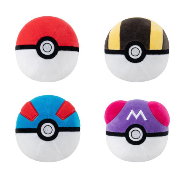 Peluches Pokebola 2a+ ( Surtido de 4 - Se venden por separado )