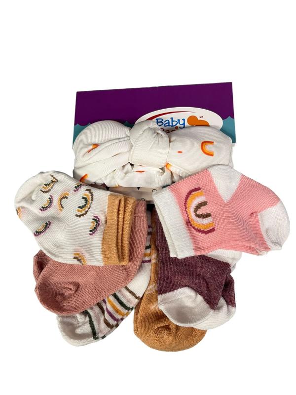 Set de 6 Pares de Calcetines y 1 Banda para la Cabeza Unitalla