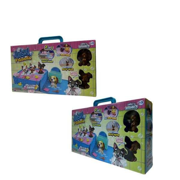 Washy Friends - Figuras Lava y Revela tu Cachorro 2 en 1 / Set de 2 / 3a+ ( Se venden por separado )