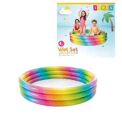 Piscina Arcoiris de 3 Anillos 147 x 33 cm 2a+