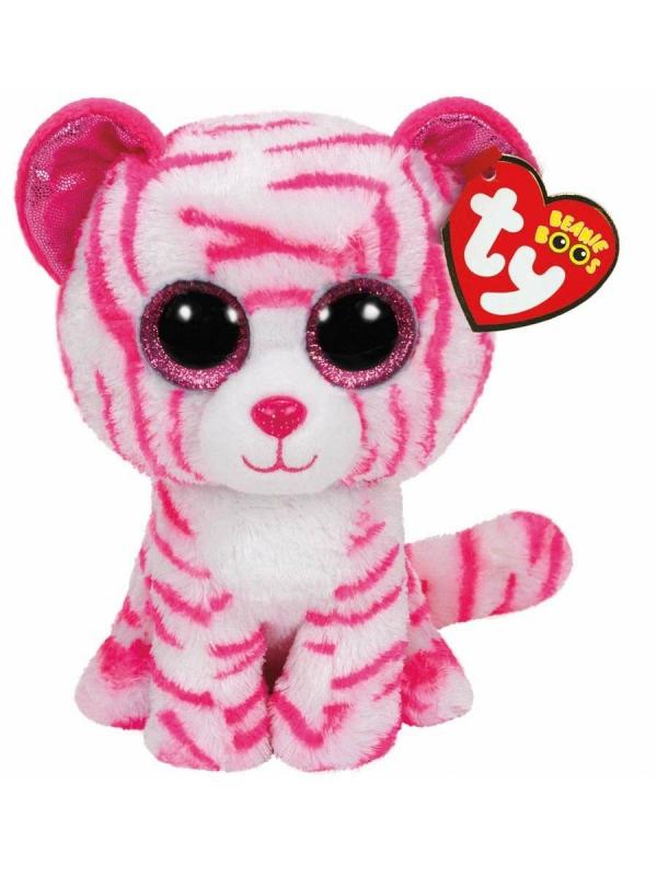 Peluche Beannie Boos Asia Tigre Rosado Regular