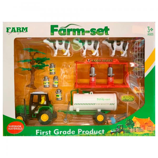 Set de Granja con Tractor.Animales y Accesorios (420532) 3a+