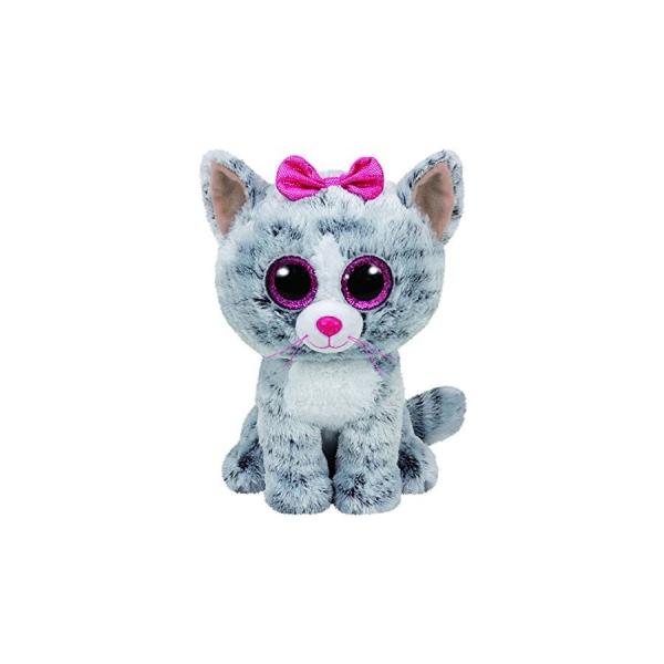 Peluche Beanie Boos Kiki Gato Gris 3a+ Regular
