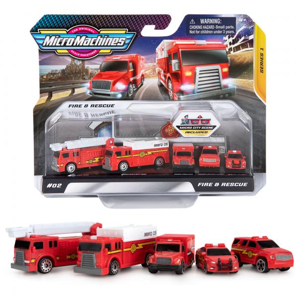 MicroMachines Vehículos Blister Set de 5 (Surtido de 3 Se venden por Separado) 4a+