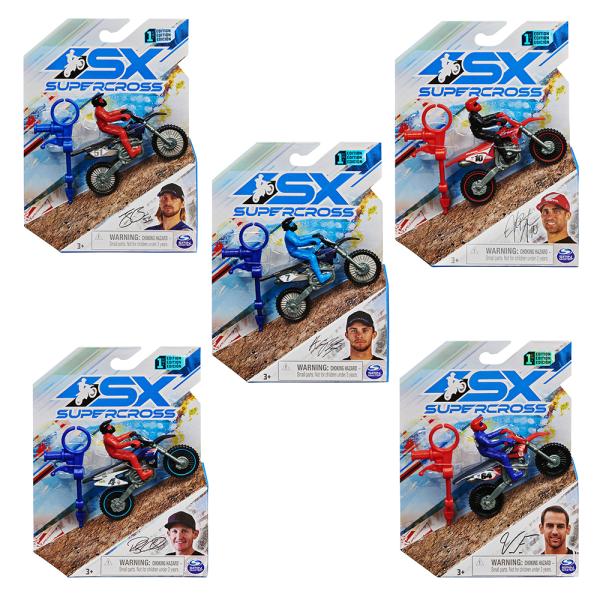 Mini Motocicletas SX Súpercross 1:64 3a+ / Surtido de 5 / Se venden por separado