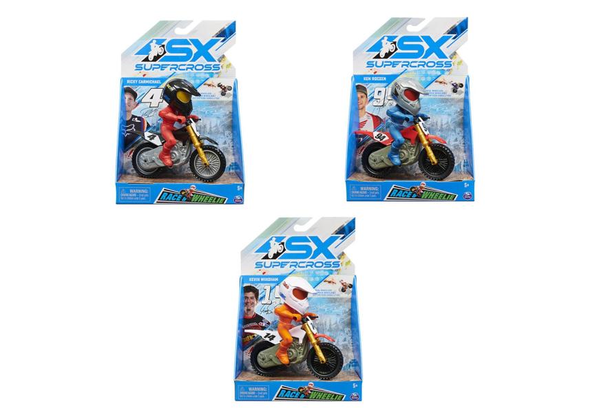 Motocicleta SX Súpercrooss de Fricción 3a+ / Surtido de 3 / Se venden por separado