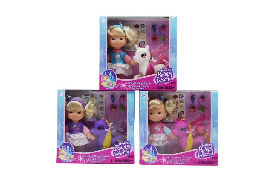 Muñeca con Unicornio y Accesorios 3a+ (50419)