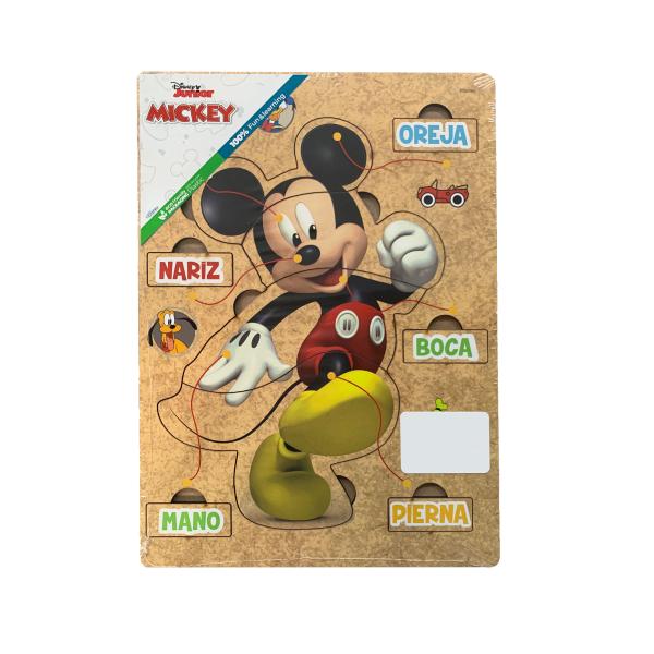 Rompecabezas de Madera Partes del Cuerpo Mickey Disney Junior 3a+ (COD000311)