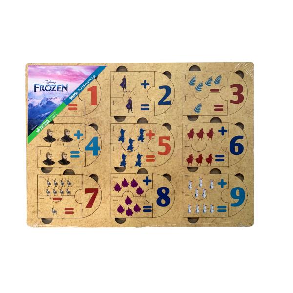 Rompecabezas de Madera Sumas y Restas Frozen 3a+ (COD000305)