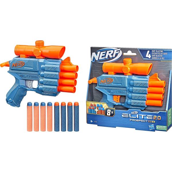 Lanzador Nerf Elite 2.0 Prospect QS4 8a+