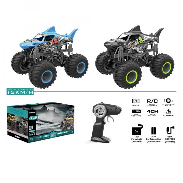 Carro R/C Crazon 333 Spirit Beast Big Shark Surtido de 2 ( se venden por separado ) 3a+ (441254)