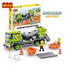 Juego de bloques de construcción - Vehiculo de Construccion - 369 piezas