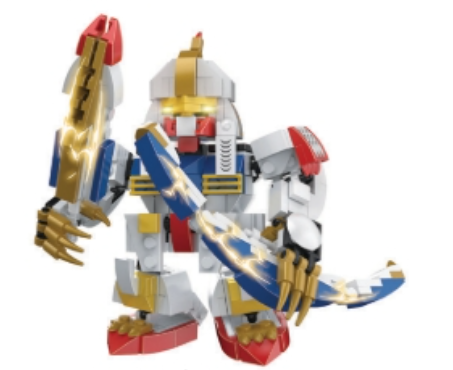 [CO4878] Robot Guerrero Armable 326pzs 6a+