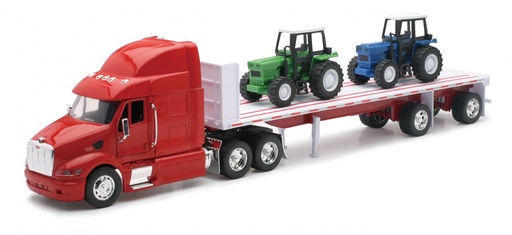 [TY10283A] Tráiler Peterbilt 387 con Tractores 1:32 8a+