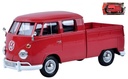 Carro 1:24 Volkswagen Doble Cabina Pickup RojoVerde 3a+