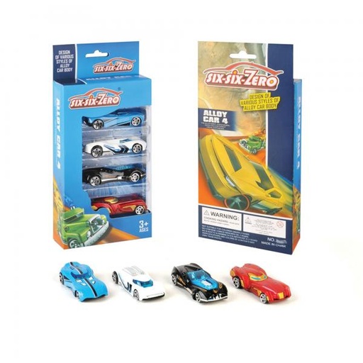 [WW8615] Carros Six-Six-Zero Set de 4 3a+ (440578)