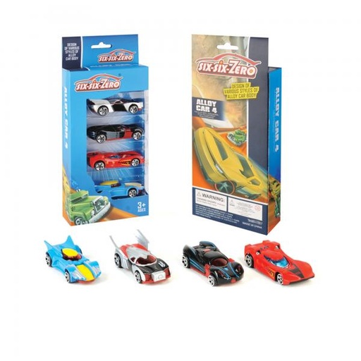 [WW8617] Carros SixSixZero Set de 4 3a+ (440592)