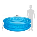 Piscina Inflable Azul de 2 Anillos Tamaño: 188x46cm 3a+