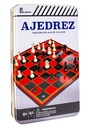 Juego de Mesa Ajedrez Caja Metálica 6a+