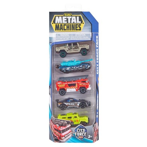 [ZU6767] Carros Metal Machines Serie 2 Paquete de 5 (Surtido)