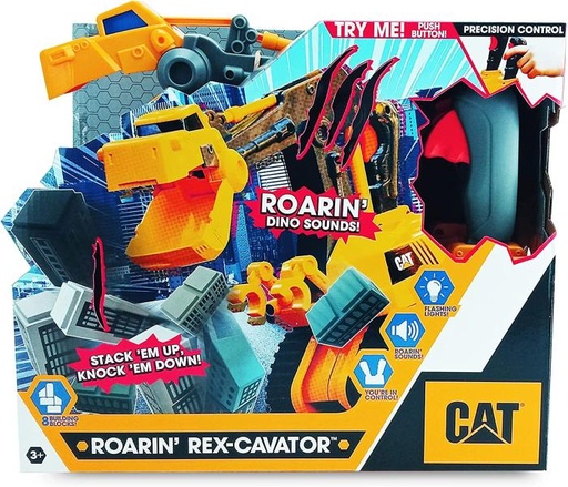 [FR83204] Excavadora con Rugido de TRex con Luz y Sonidos 3a+