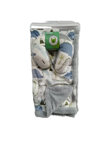 [FDPR4826] Baby Basics Cobija con Almohada de Viaje de Dinosaurios 0m+