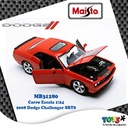 Carro 1:24 2008 Dodge Challenger SRT8 Anaranjado 3a+