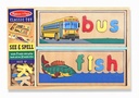 Juego Figuras y Letras de Madera Mira y Deletrea 4a+(12940)