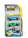 Carritos de Metal Machines en Set de 3 Surtido 3a+