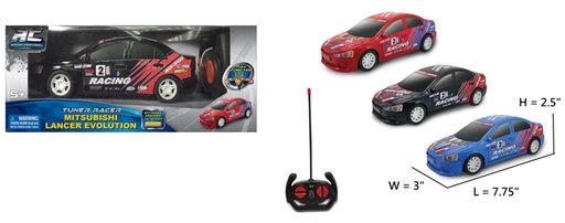 [GX61260] Carro R/C Tuner Racer Mitsubishi Lancer Evolucion / Surtido de 3 ( Se venden por separado) 5a+