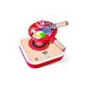 Cocina de Madera con Juguetes de Madera 10Pzs 3a+