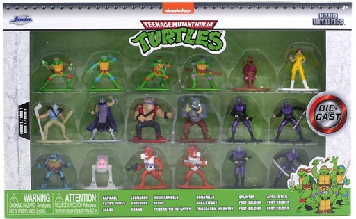 [JA34460] Figuras Nano Nickelodeon Tortugas Ninja Set de 18 / 3a+