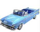 Carro 1:18 Chevy Bel Air 1957 Celeste 8a+