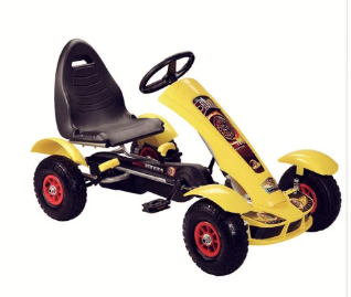[PHF628A] Go-Kart Azul Llanta de Plástico 3a+ 30kg Max