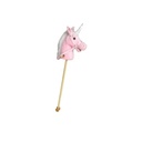 Unicornio d/Palo Rosado con Ruedas 3a+ (26534)