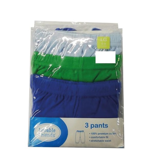 [BV03307L] Pantalones para Bebé Set de 3 Talla L