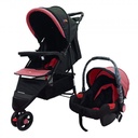 Baby Basics Coche 3 Ruedas Rosado con PortaBebé 14Kg Máximo.