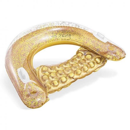 [INT56831] Flotador Sillón Inflable Glitter (RosadoOro)